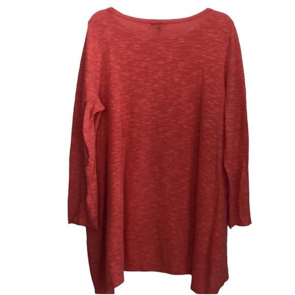 Eileen fisher cotton linen sweater long sleeve - Picture 2 of 9